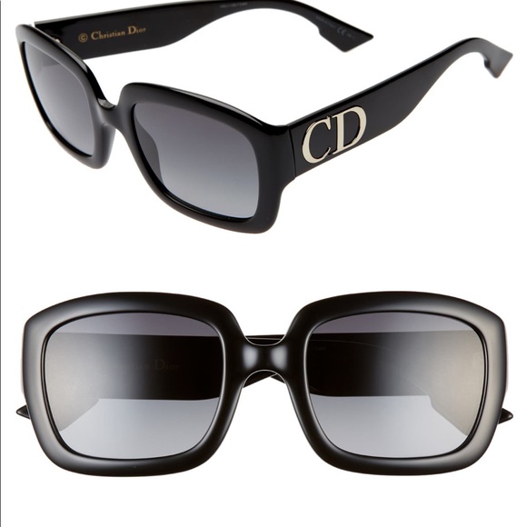 Dior NWT 54mm black sunglasses - Picture 2 of 10